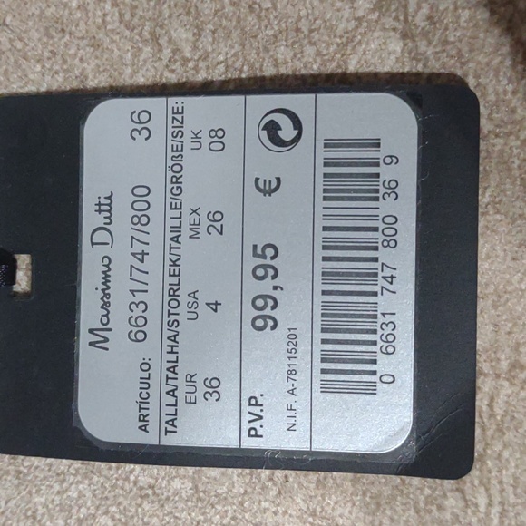 Massimo Dutti Elegant Black Midi Dress Size 4 Gothic Flutter Sleeve NWOT - Picture 12 of 13